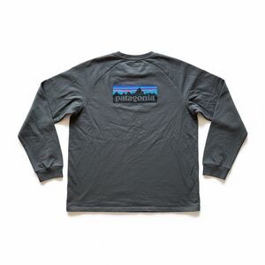 Patagonia Men’s XXL P-6 Logo Lightweight Crew Sweatshirt Forge Grey FGE